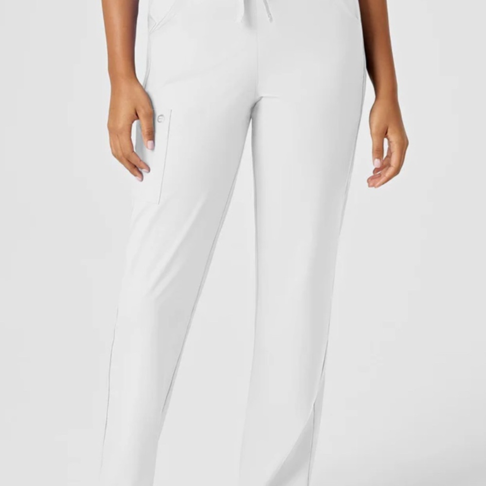Wink | White Scrub Pants Modern Fit